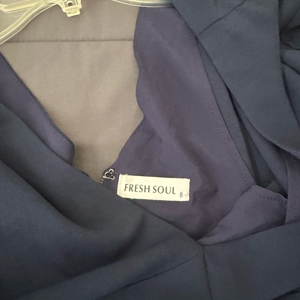 Jumpsuit navy for women size 8 fresh soul brand